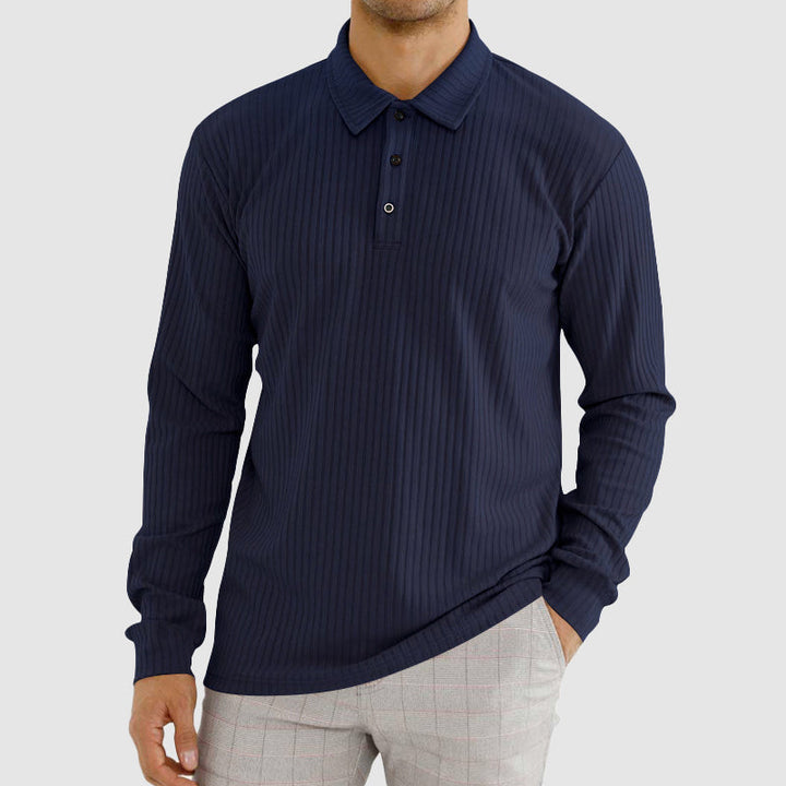 Lion Style | Men’s Minimalist Long Sleeve Polo