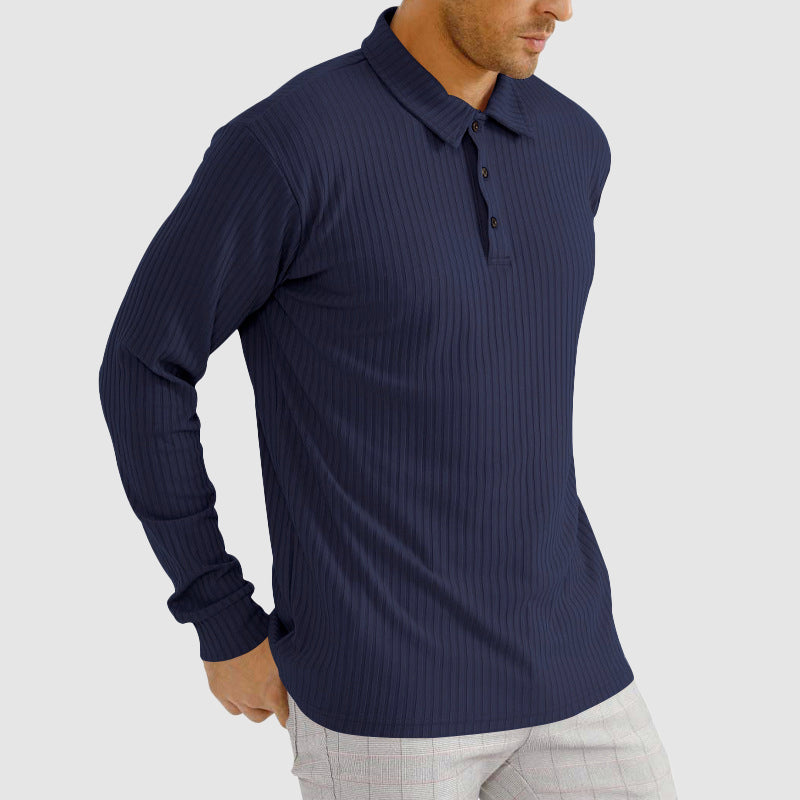 Lion Style | Men’s Minimalist Long Sleeve Polo