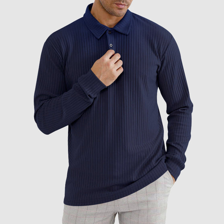 Lion Style | Men’s Minimalist Long Sleeve Polo