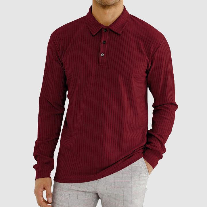 Lion Style | Men’s Minimalist Long Sleeve Polo