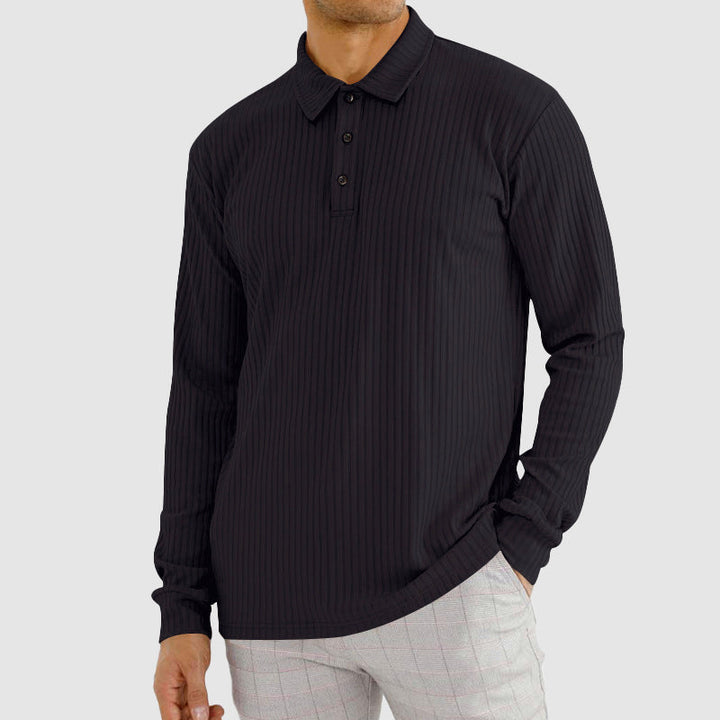 Lion Style | Men’s Minimalist Long Sleeve Polo