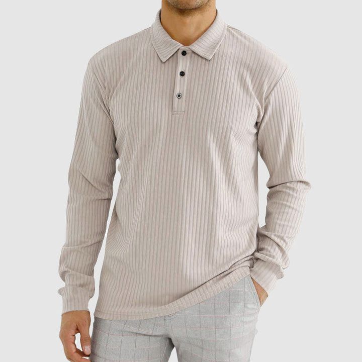 Lion Style | Men’s Minimalist Long Sleeve Polo