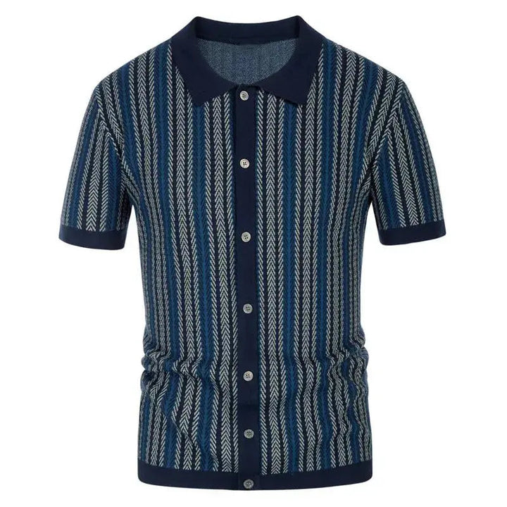 Lion Style | Men’s Retro Stripe Polo Shirt