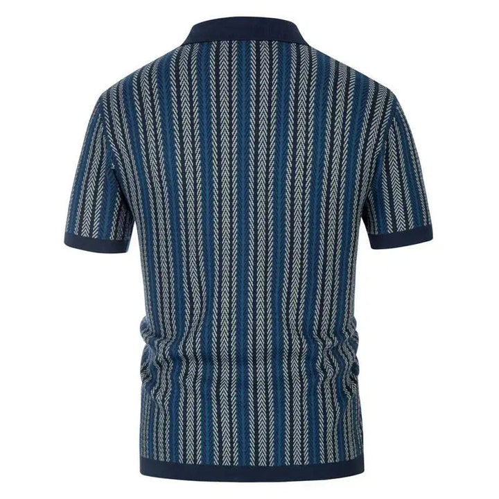 Lion Style | Men’s Retro Stripe Polo Shirt