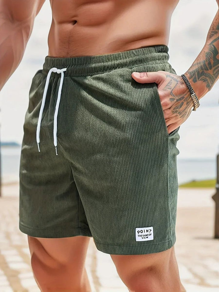 Lion Style | Men’s Ribbed Drawstring Shorts