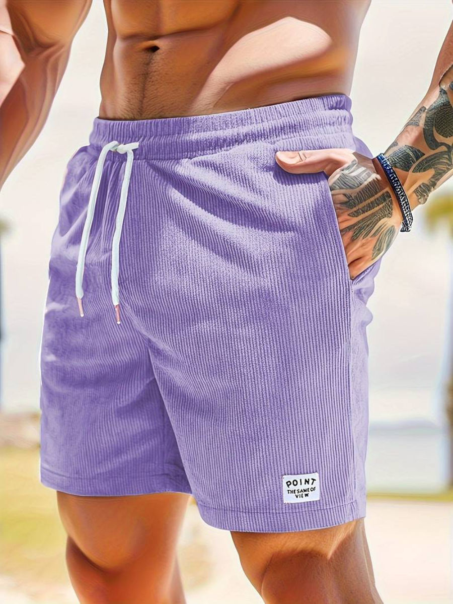 Lion Style | Men’s Ribbed Drawstring Shorts