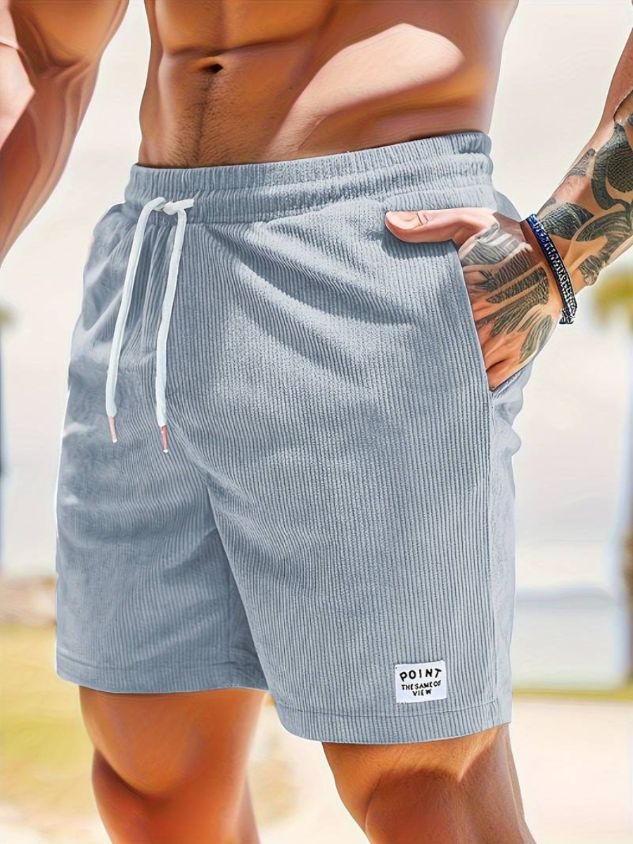 Lion Style | Men’s Ribbed Drawstring Shorts