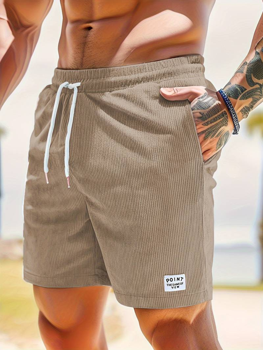 Lion Style | Men’s Ribbed Drawstring Shorts
