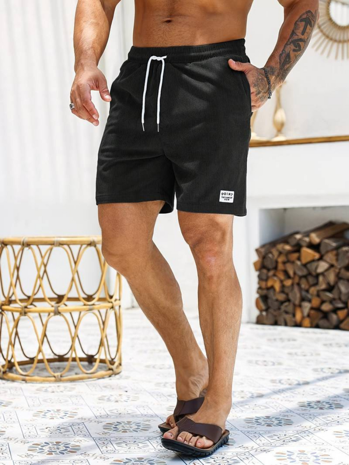 Lion Style | Men’s Ribbed Drawstring Shorts