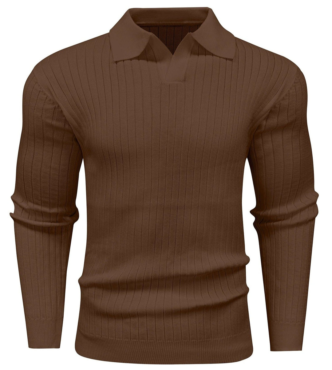 Lion Style | Men’s Ribbed Knit Polo Sweater