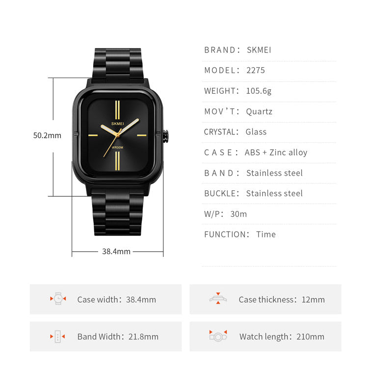 Lion Style | Men’s Skmei Square Dial Watch