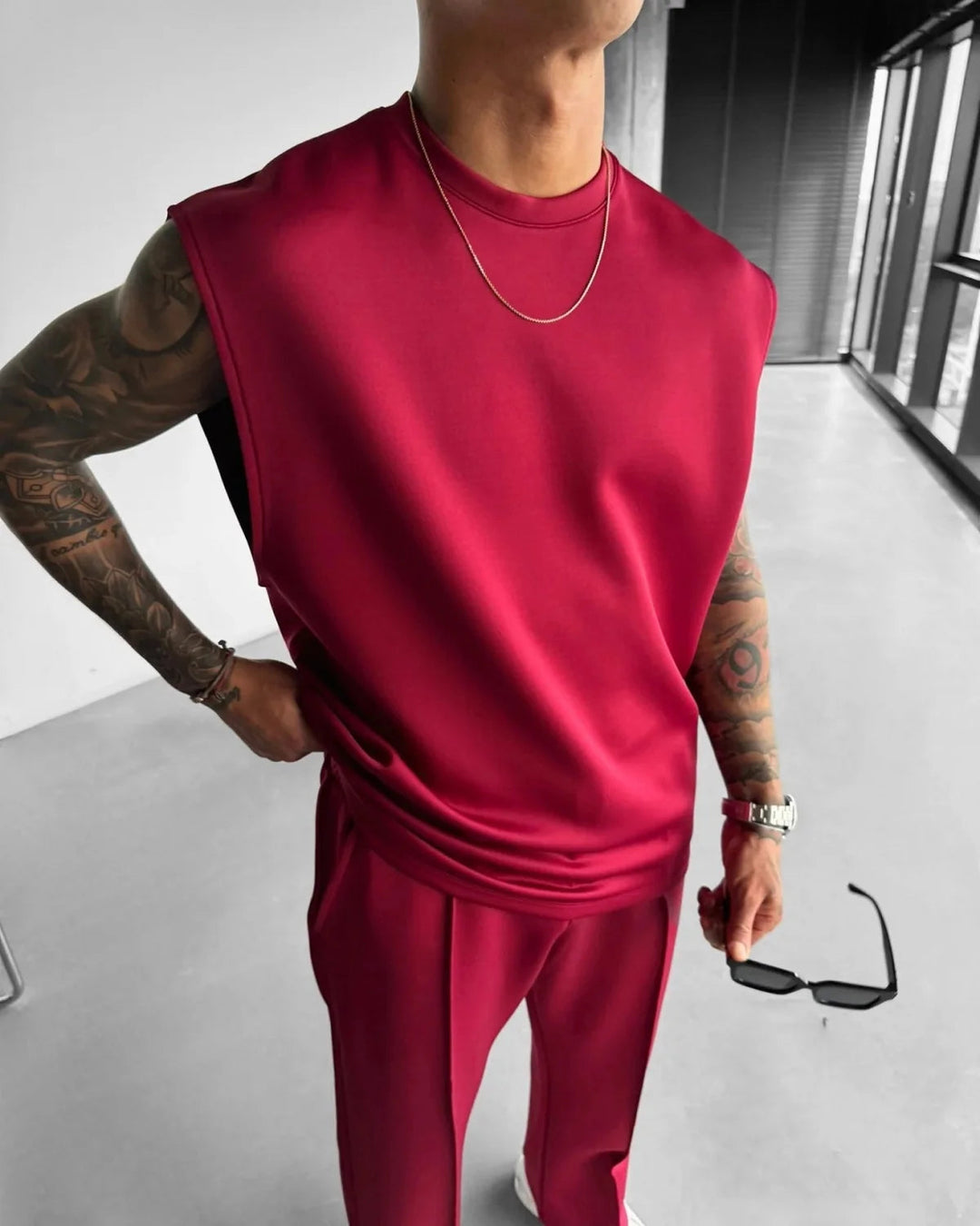 Lion Style | Men’s Sleeveless Lounge Set