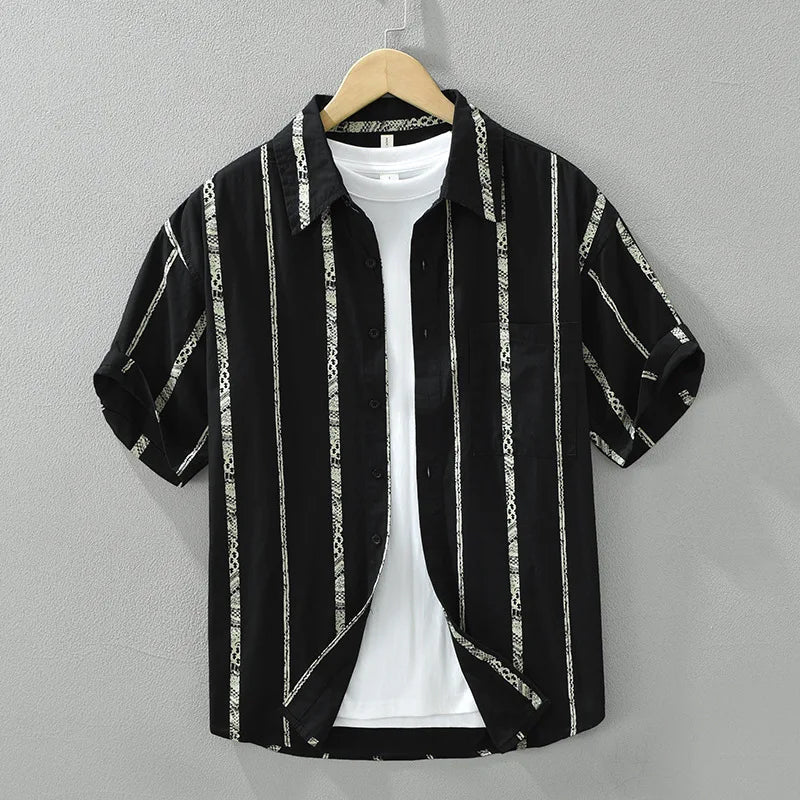 Lion Style | Men’s Striped Button Shirt