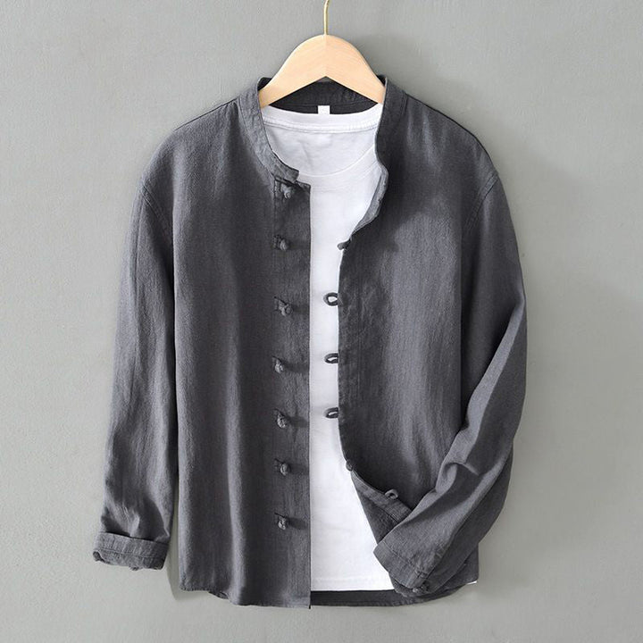 Lion Style | Men’s Vintage Mandarin Shirt
