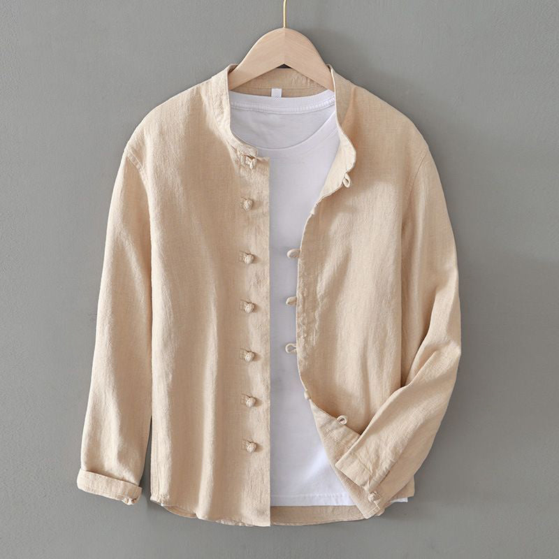 Lion Style | Men’s Vintage Mandarin Shirt