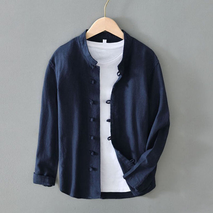 Lion Style | Men’s Vintage Mandarin Shirt
