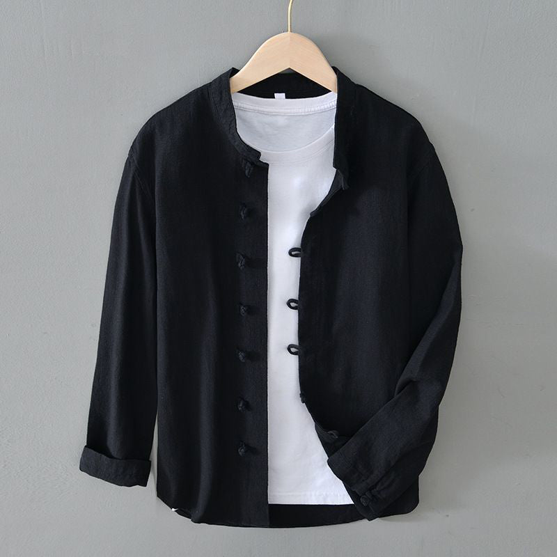 Lion Style | Men’s Vintage Mandarin Shirt