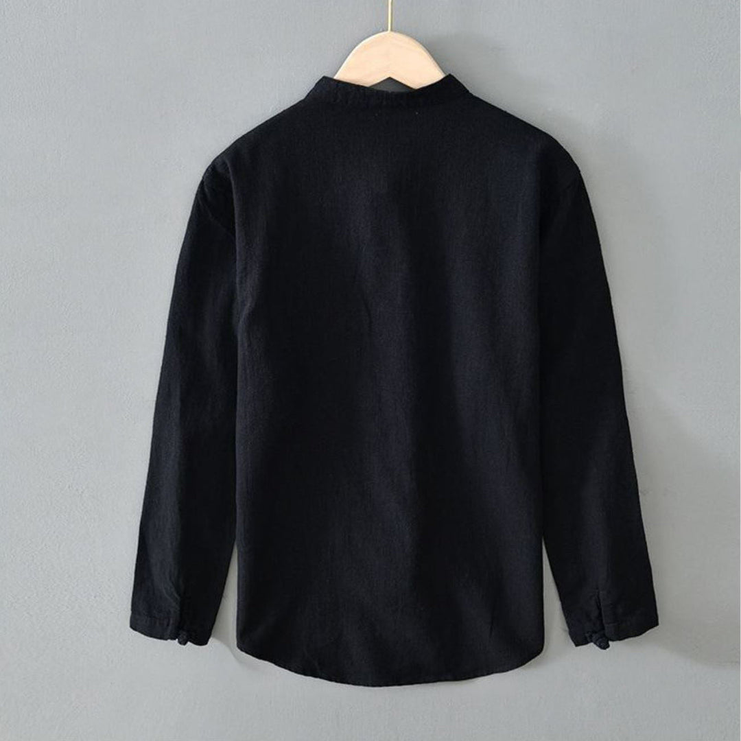 Lion Style | Men’s Vintage Mandarin Shirt