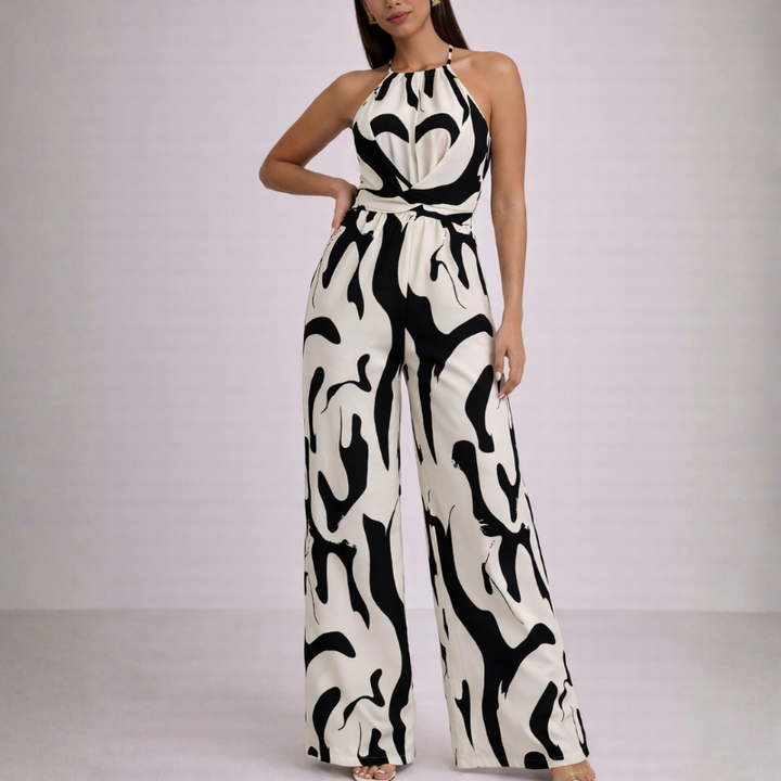 Lion Style | Women’s Belted Palazzo Jumpsuit