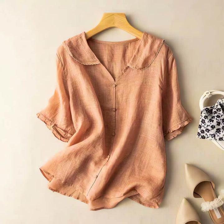 Lion Style | Women’s Loose Fit Collar Blouse