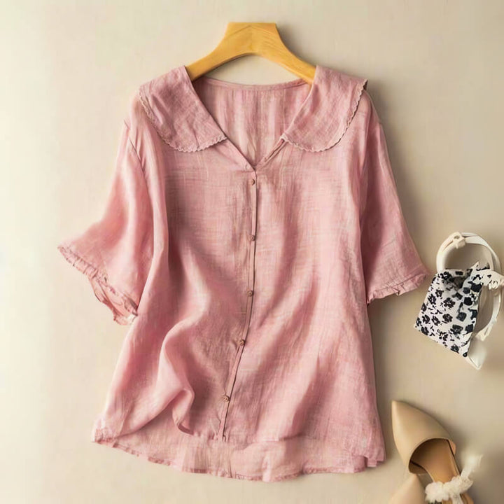 Lion Style | Women’s Loose Fit Collar Blouse