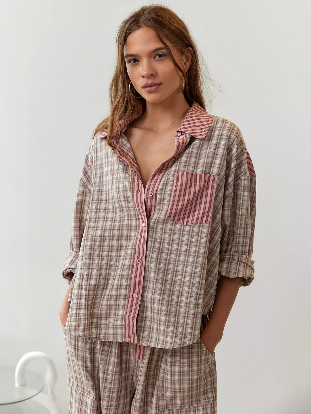 Lion Style | Women’s Soft Plaid Pajama Set