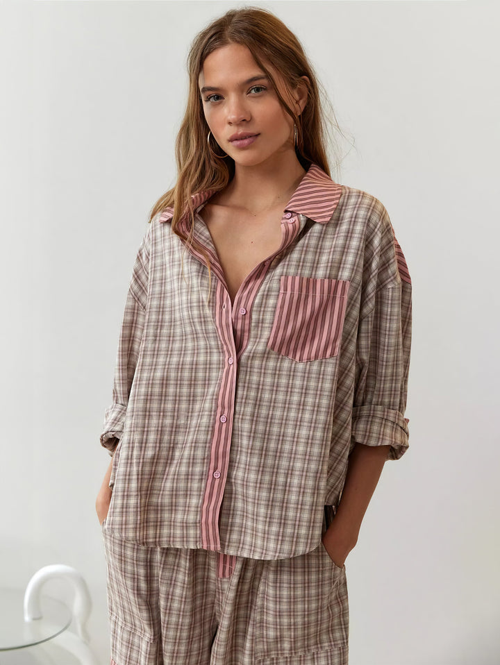 Lion Style | Women’s Soft Plaid Pajama Set