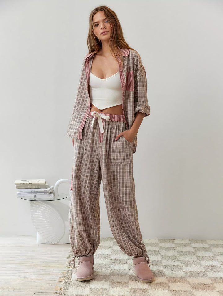 Lion Style | Women’s Soft Plaid Pajama Set