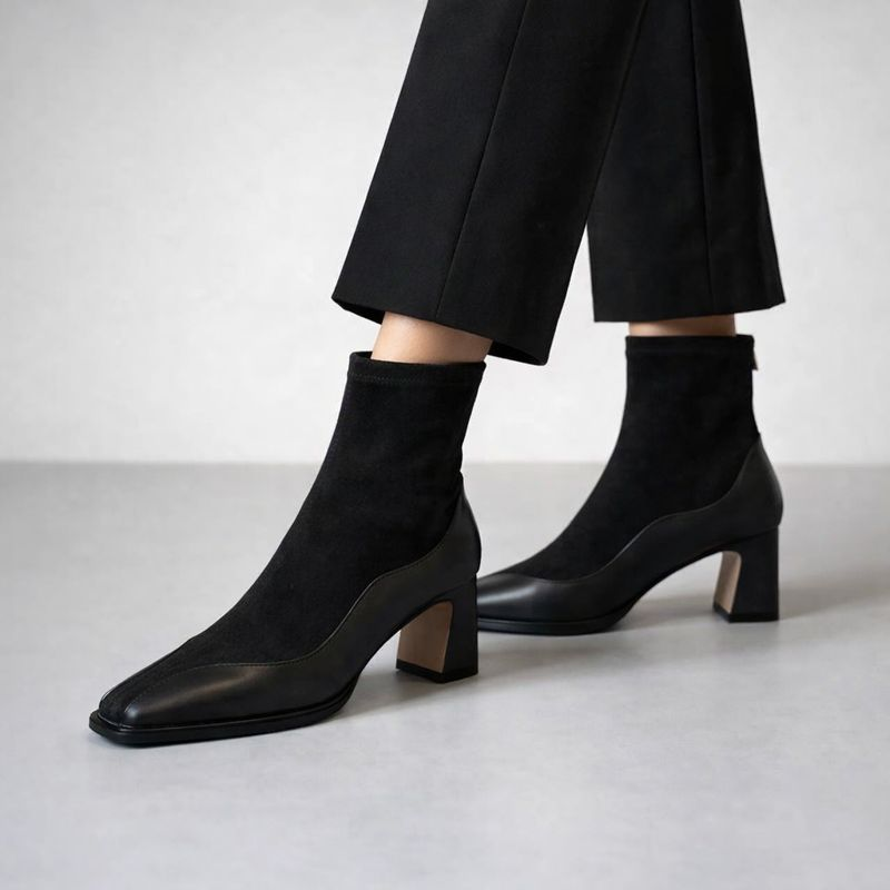 Lion Style | Women’s Square Toe Heeled Boots