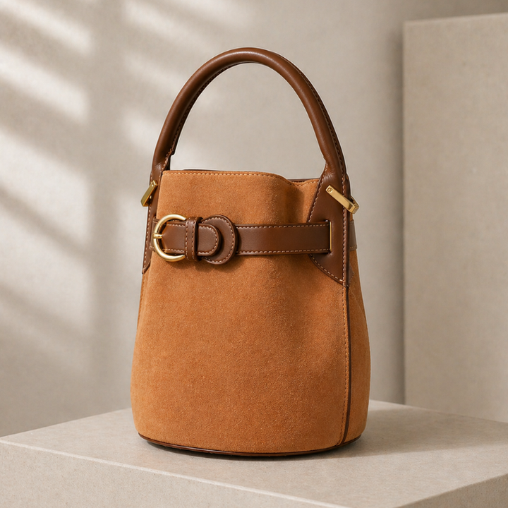 Lion Style | Women’s Suede Bucket Handbag