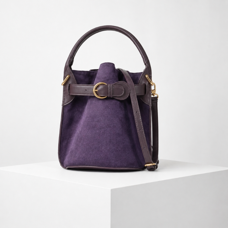 Lion Style | Women’s Suede Bucket Handbag