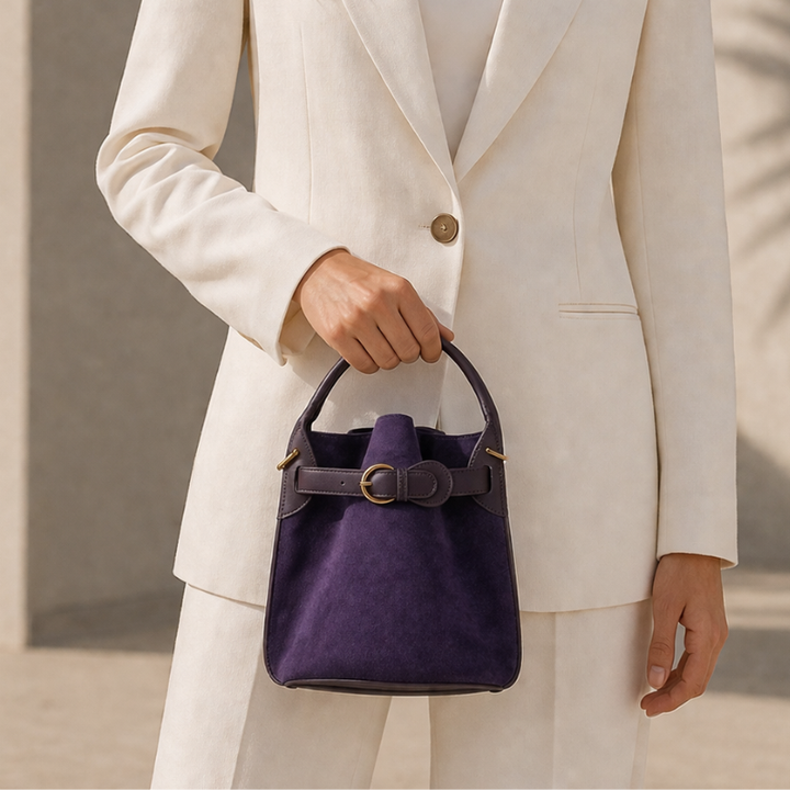 Lion Style | Women’s Suede Bucket Handbag