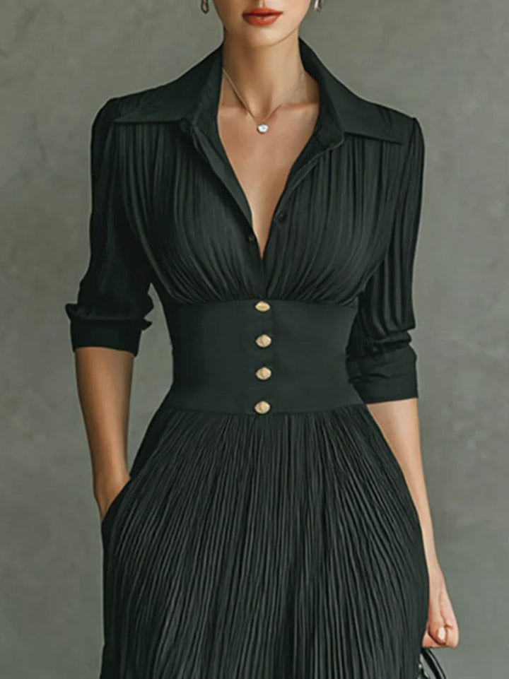 Lion Style | Women’s Vintage Collar Maxi Dress