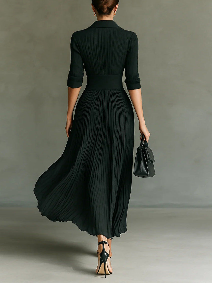 Lion Style | Women’s Vintage Collar Maxi Dress