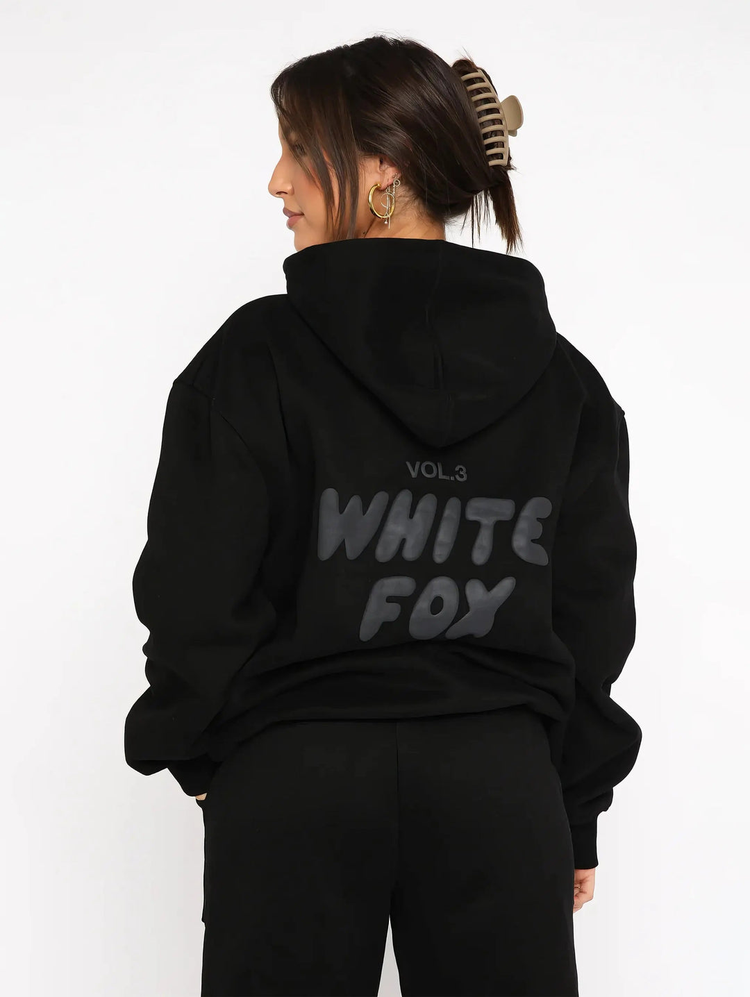 Lion Style | Women’s White Fox Hoodie Set
