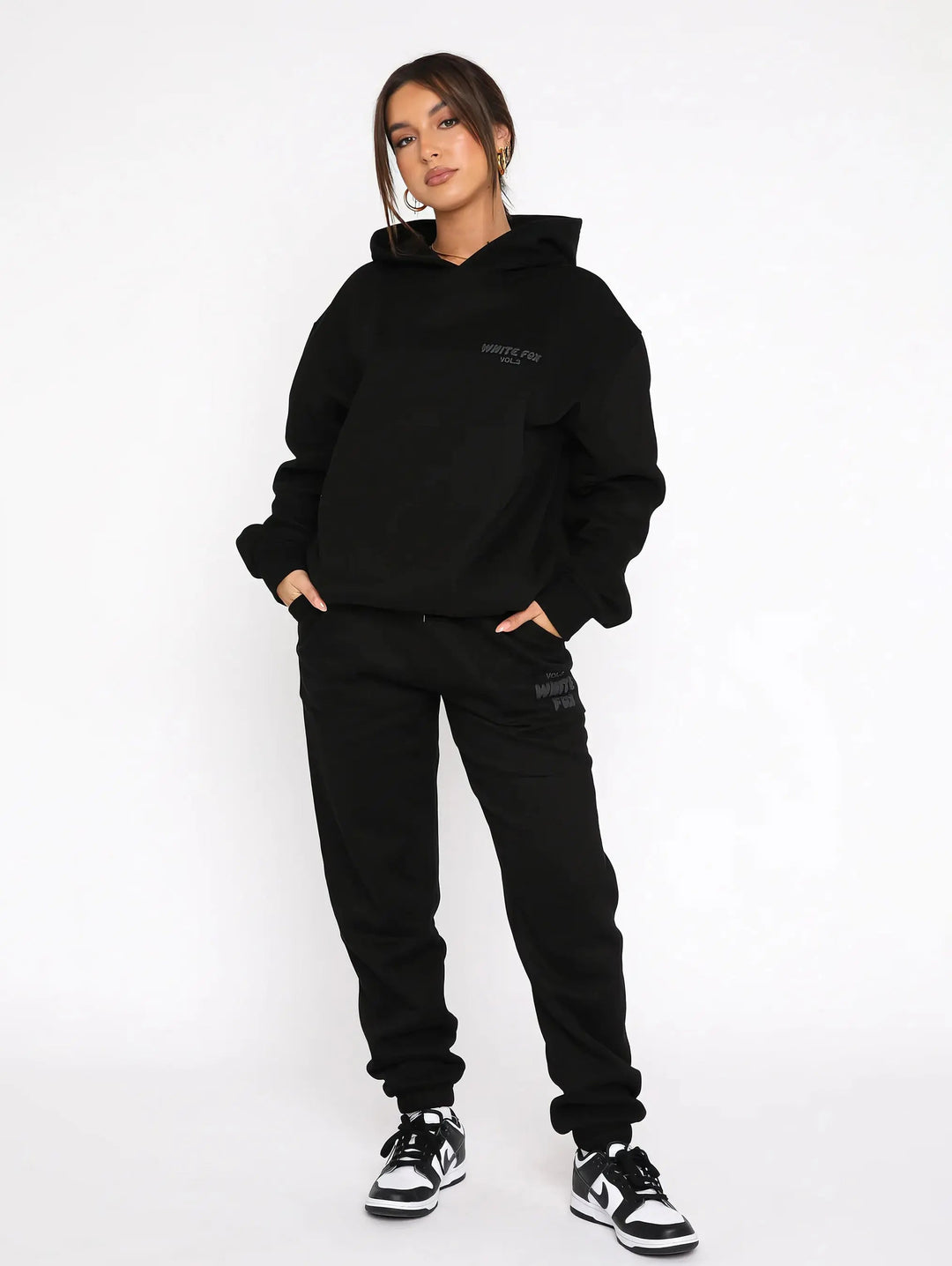 Lion Style | Women’s White Fox Hoodie Set
