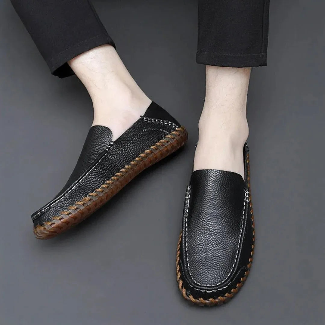 Logan Slip-On Leather Moccasins