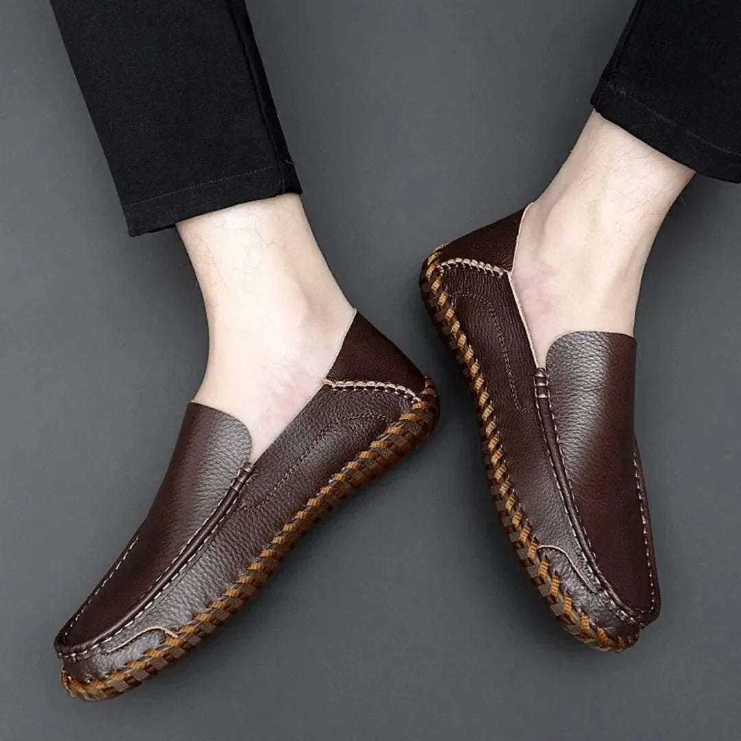 Logan Slip-On Leather Moccasins