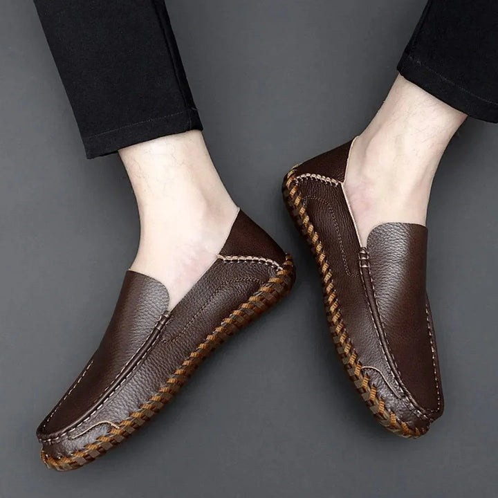 Logan Slip-On Leather Moccasins