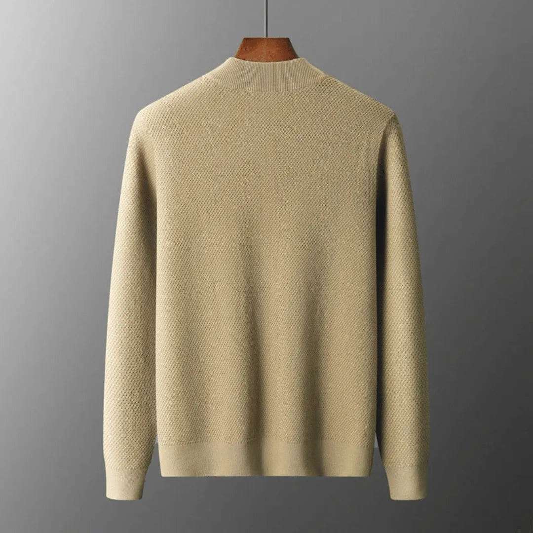 Lorenzo Virgin Wool Button-Up Cardigan