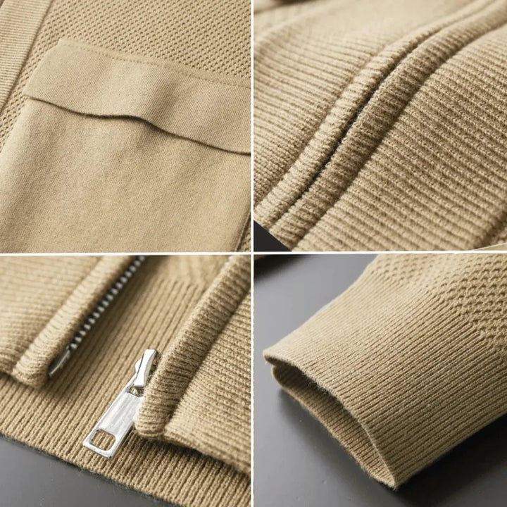 Lorenzo Virgin Wool Button-Up Cardigan