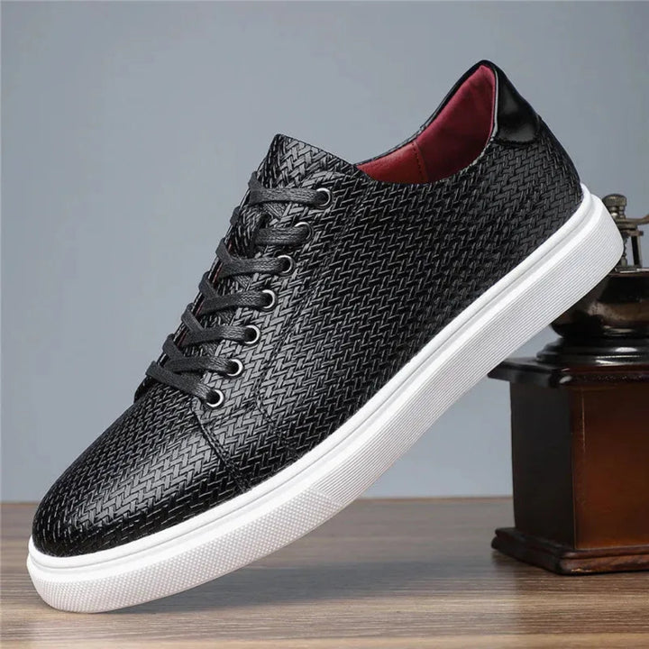 Luciano Handwoven Leather Sneakers