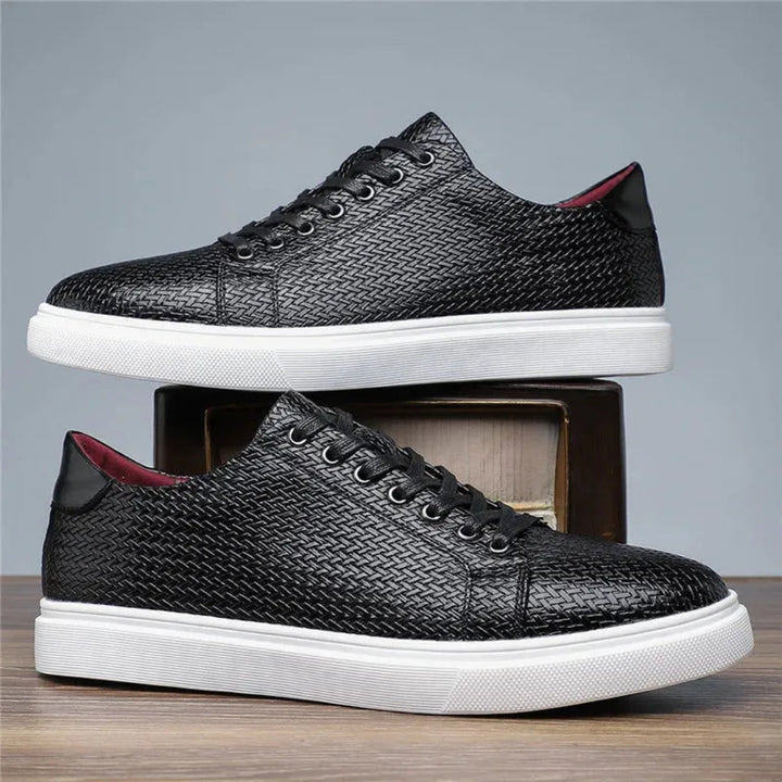 Luciano Handwoven Leather Sneakers