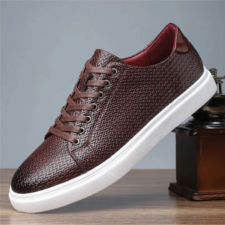 Luciano Handwoven Leather Sneakers