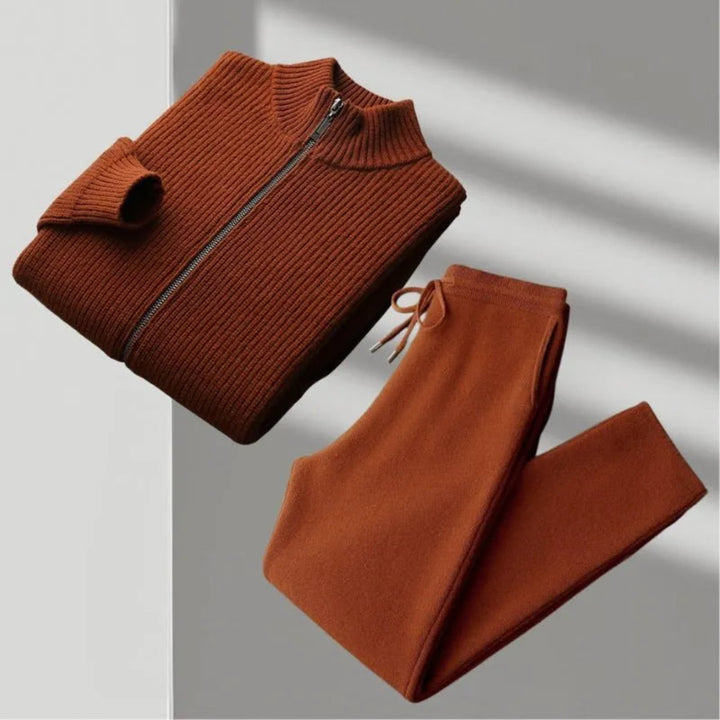 Luke Merino Wool Zip-Up Lounge Set