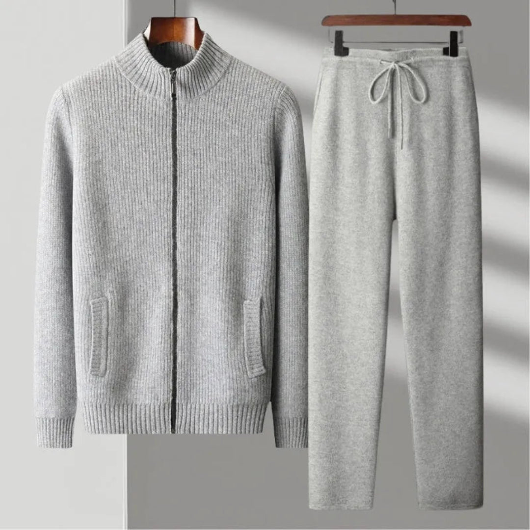 Luke Merino Wool Zip-Up Lounge Set