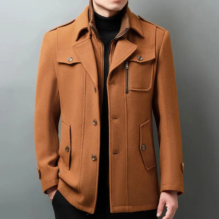 Marc Button-Up Wool-Blend Overcoat