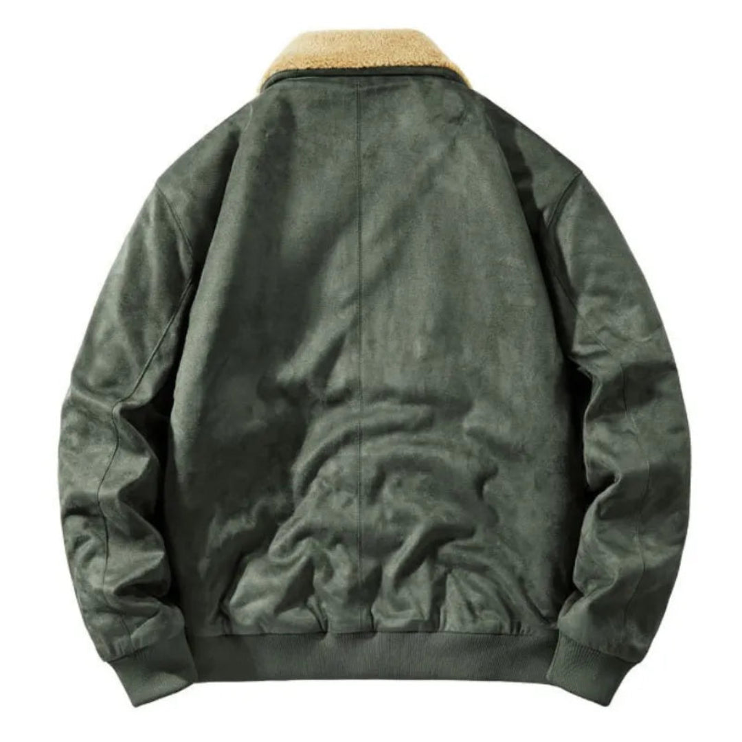 Marc Fleece-Lined Suede Jacket