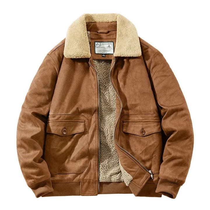 Marc Fleece-Lined Suede Jacket