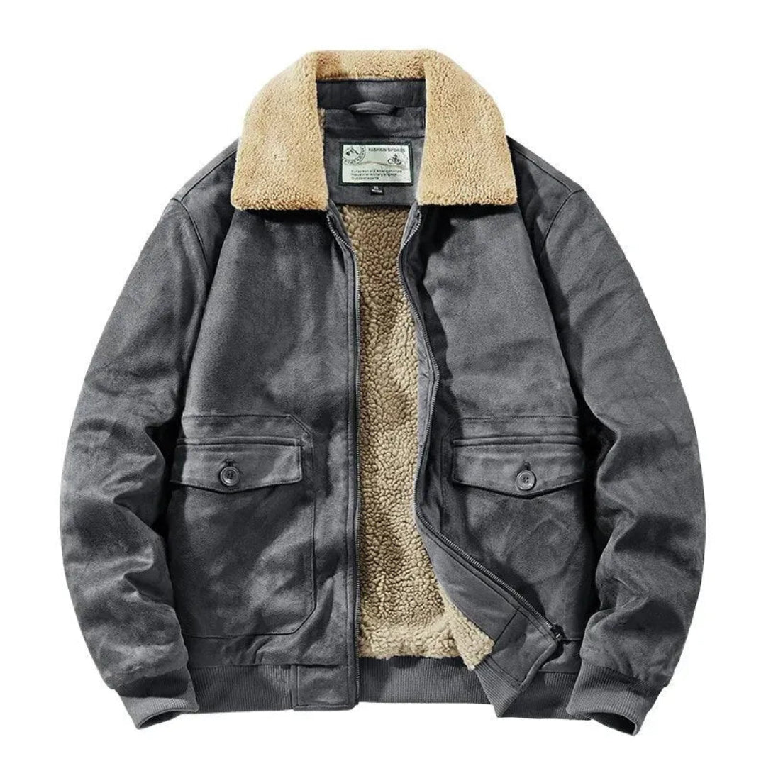 Marc Fleece-Lined Suede Jacket